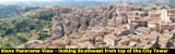 Panorama city view from City Tower of Siena